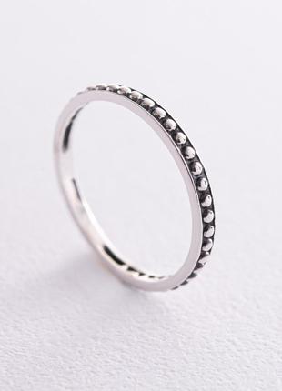 Серебряное кольцо с чернением 112690