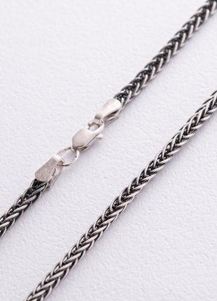 Серебряная цепочка с чернением (плетение колос) silverstone