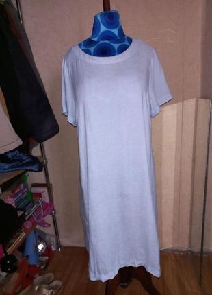 Льняное платье 👗 56-58 размер
