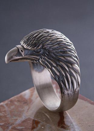 Мужское серебряное кольцо "Орел" 357