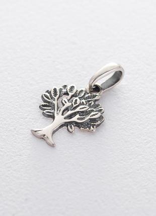 Чарівний срібний кулон з візерунком "Дерево життя" - 131386.