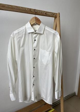 Молочная мужская итальянская рубашка белая рубашка айвори