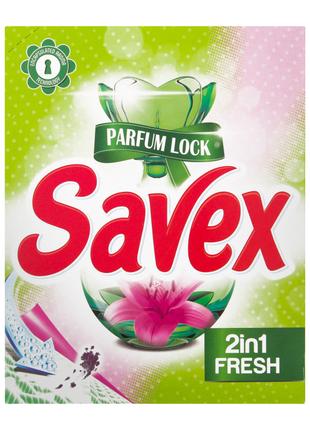 Стиральный Порошок Savex Parfum Lock 2in1 Fresh Зеленый 400 Гр...
