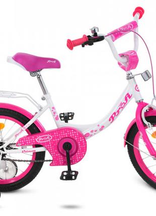 Велосипед дитячий PROF1 16, Y1614 Princess, SKD45, ліхтар, дзв...