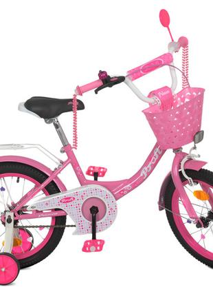 Велосипед дитячий PROF1 18 Y1811-1K Princess, SKD75, рожевий, ...