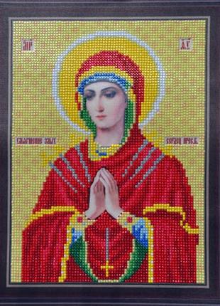 Алмазная вышивка "Икона Богородица Семистрельная" религия бог ...