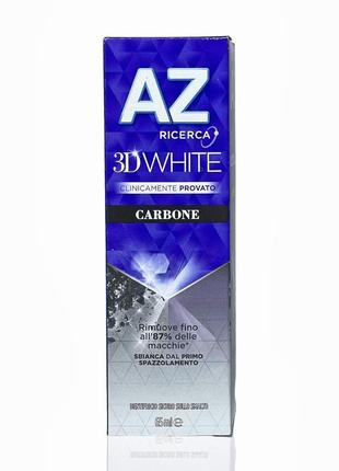 Зубная паста az отбеливающая 3d white carbone 65мл