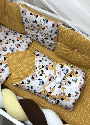 Комплект постільної білизни Baby Comfort Fluffy-3 Пташки 8 еле...