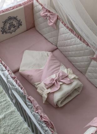 Комплект постільної білизни Baby Comfort Royal Baby рожевий 8 ...