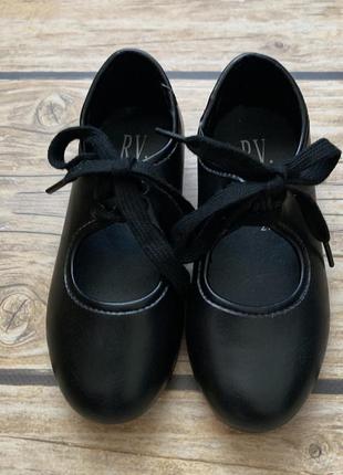 Туфли для танцев степа чечетки с железными набивками