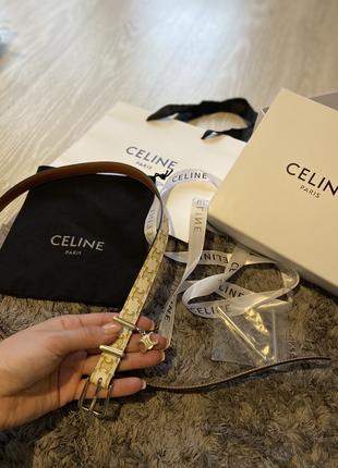 Пояс ремінь шкіра шкіряний Celine