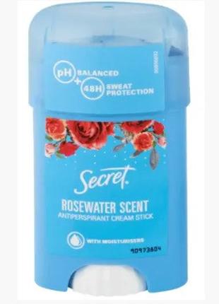 Кремовый антиперспирант Secret "Rosewater Scent", 40мл