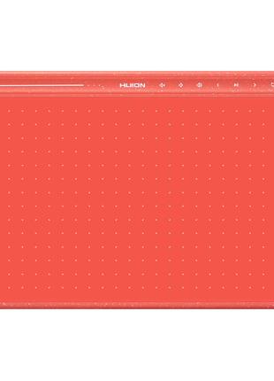 Графический планшет Huion HS611 + перчатка кораллово красный