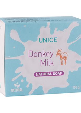 Натуральное мыло с ослиным молоком UNICE 100 г