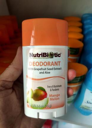 Натуральний дезодорант манго-диня nutribiotic сша