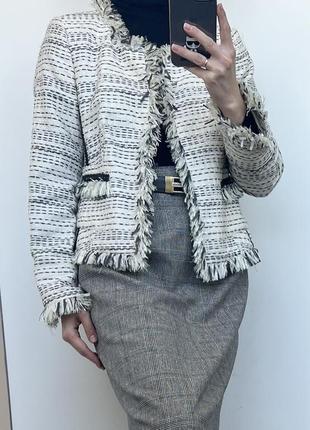 Vera mont современный женский пиджак жакет в стиле chanel с ба...