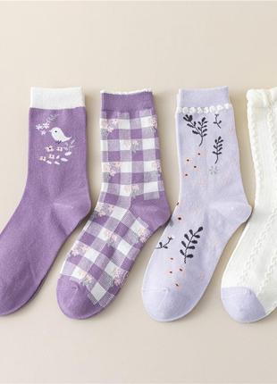 Комплект 4 пар носков женские носки жіночі шкарпетки 178