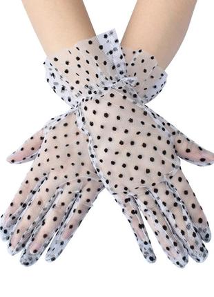 Фатинові рукавички фатиновые перчатки 738