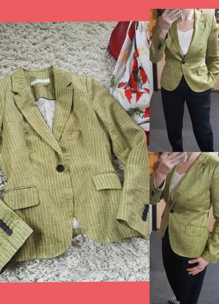 Очень оригинальный пиджак в полоску, zara,  p. s-m