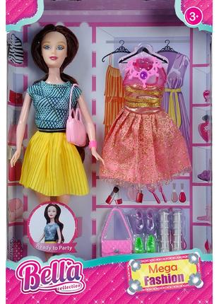 Кукла LX057-B (28шт) платье,обувь,сумочка,в кор.22*5,5*32,5 см