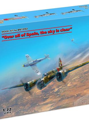 Сборная модель (1:72) Самолеты SB-2 и Bf-109 E3 "Над всей Испа...