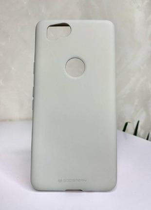 Матовый чехол Goospery Google Pixel 2 серый тонкий