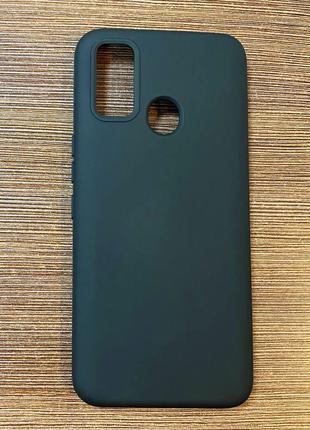 Чехол-накладка на телефон Tecno Spark 7 с микрофиброй черного ...