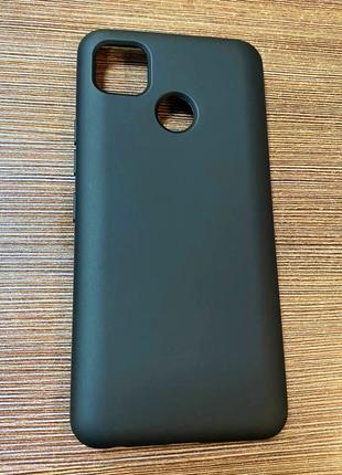 Чехол-накладка на телефон Tecno Pop 4 с микрофиброю черного цвета