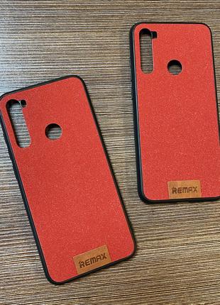 Чехол-накладка на телефон Xiaomi Redmi Note 8 красного цвета