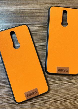 Чехол-накладка на телефон Xiaomi Redmi 8 оранжевого цвета