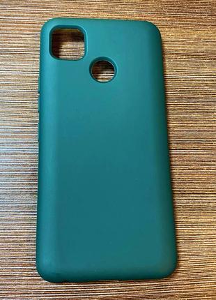 Чехол-накладка на телефон Tecno Pop 4 с микрофиброю зеленого ц...