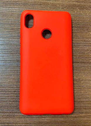 Чехол-накладка на телефон Tecno Pop 3 с микрофиброй красного ц...