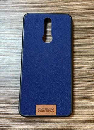 Чехол-накладка на телефон Xiaomi Redmi 8 синего цвета