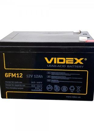 Videx АКБ 12V 12A Аккумулятор 12 Вольт 12 Ампер BATTERY 12V 12A