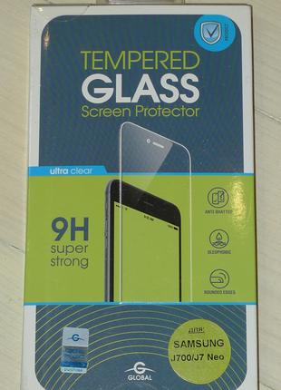 Защитное стекло Global TG для Samsung J7 2015 J700 1056