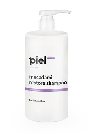 Bосстанавливающий шампунь для поврежденных волос Piel Macadami...