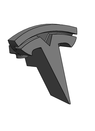 Лого зночок tesla model s дорест на рест
