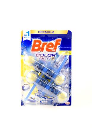 Блок для очищення унітазу з ароматом лимону Bref Color Aktiv 2...