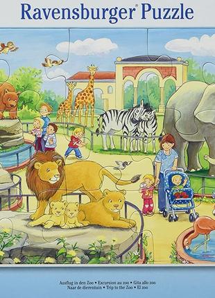 Дитячий пазл «Поїздка в зоопарк» Ravensburger Zoo Puzzle