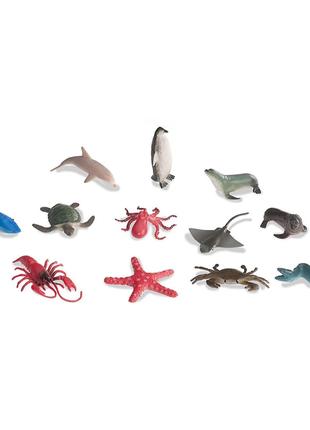 Фигурки реалистичных морских обитателей Battat (12 штук)