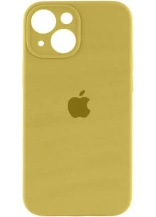 Silicone Case Full Camera для iPhone 14 Mellow Yellow (Код тов...