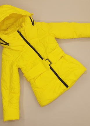 Демисезонная курточка для девочки bilemi желтая
