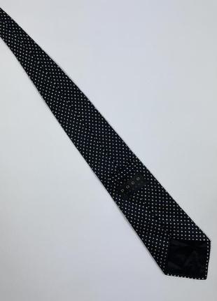 Мужской шелковый галстук paco rabanne silk lurex black gold tie