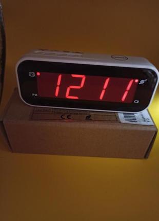 Светодиодный часы будильник Timegyro красные цифры
