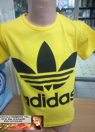 Детская желтая футболка "Adidas" для мальчика Турция Turkey на...