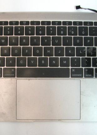 Средняя часть корпуса с клавиатурой для ноутбука Apple A1534 M...
