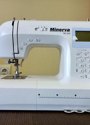 Minerva MC 400, комп'ютерна побутова швейна машинка з LCD дисп...
