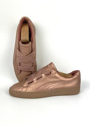 Кроссовки puma basket heart copper 365463-01 кеды кожаные разм...