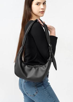 Женская сумка sambag hobo - черная