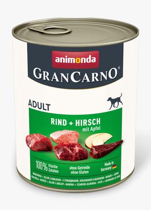 Вологий корм для собак Animonda GranCarno з яловичиною, оленин...